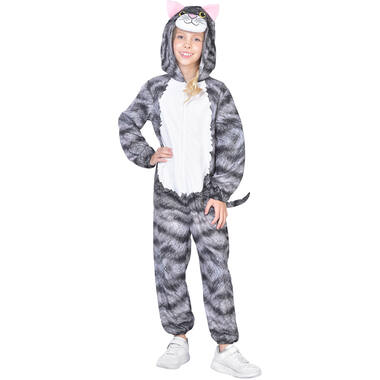 Child Costume Cat Fleece Onesie Age 10-12 Years