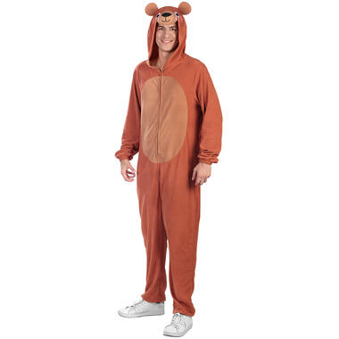 Adult Costume Bear Fleece Onesie Size L/XL
