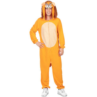 Adult Costume Lion Fleece Onesie Size L/XL
