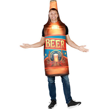 Adult Costume Beer Bottle Tabard Size M/L