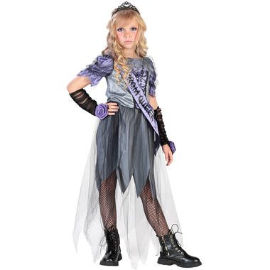 Child Costume Zombie Prom Queen Age 6 - 8 Years
