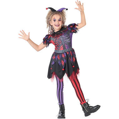 Child Costume Haunted Jester Age 8 - 10 Years