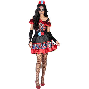 Adult Costume Day of the Dead Size S