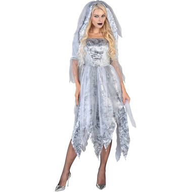 Adult Costume Zombie Ghost Bride Size L