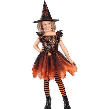 Child Costume Spiderlight Witch Age 6 - 8 Years