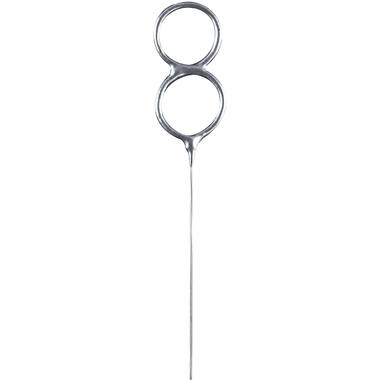 Sparkler Number 8 Silver 14.5 cm 30-60 Seconds