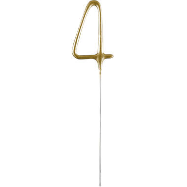 Sparkler Number 4 Gold 14.5 cm 30-60 Seconds