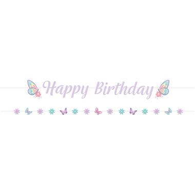 Letter Banner Kit Flutter Garden Paper 180 cm 2 pieces