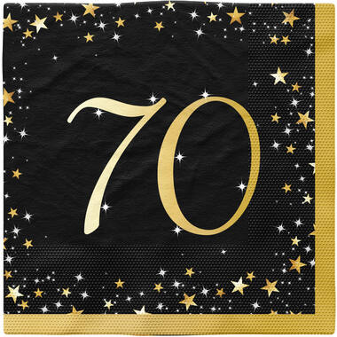 16 Napkins 70 Starlight Birthday 33 x 33 cm