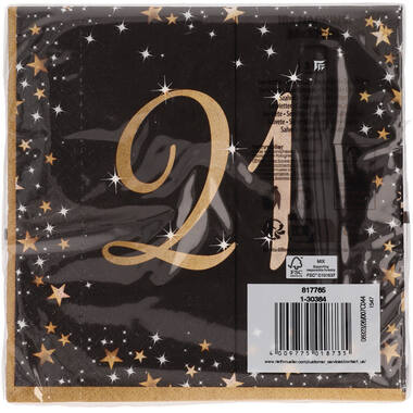 16 Napkins 21 Starlight Birthday 33 x 33 cm