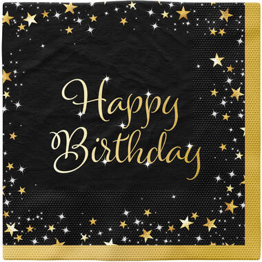 16 Napkins Starlight Birthday 33 x 33 cm