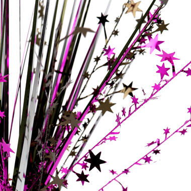 Spray Centrepiece Starlight Birthday Pink Foil / Paper 45.7 cm