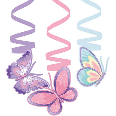 6 Swirl Decorations Flutter Garden