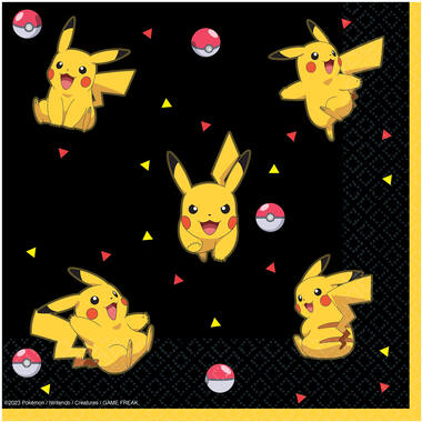 16 Napkins Pokemon 33 cm x 33 cm
