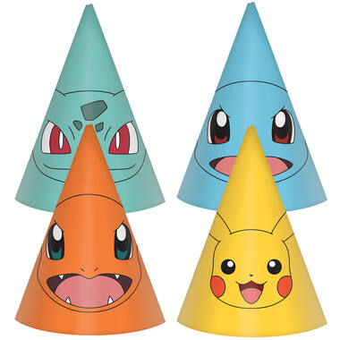 8 Cone Hats Pokémon 2024 Paper Height 16 cm
