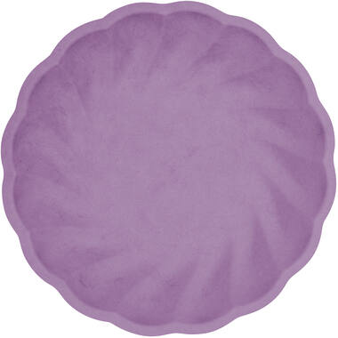 6 Plates Vert Decor Round Dark Purple 22.9 cm