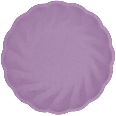 6 Plates Vert Decor Round Dark Purple 18.8 cm