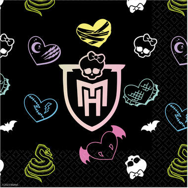 16 Lunch Napkins Monster High 33 x 33 cm