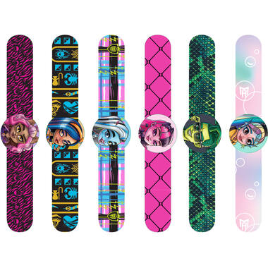 8 Slap Bracelets Monster High 22 cm x 3 cm