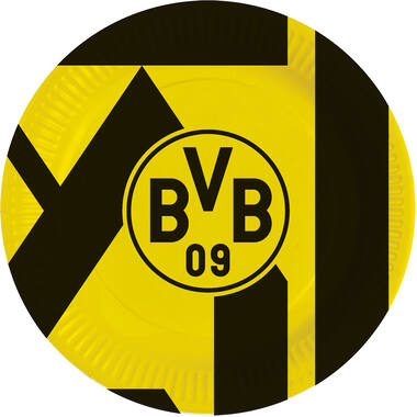 8 Plates BVB Dortmund 2025 Round Papier 23 cm