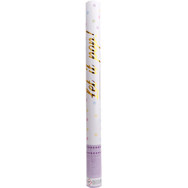 Confetti Cannon Multicolor Round Pastel Paper 60 cm