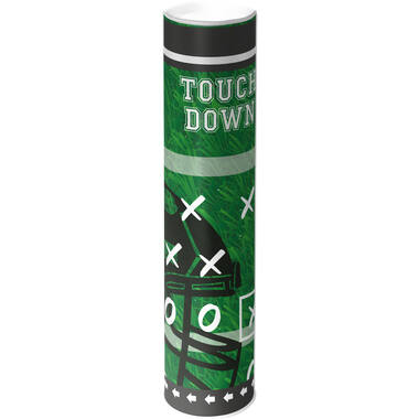 2 Confetti Popper Touch Down Party! Plastic / Paper 15 cm