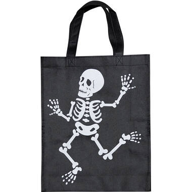 Tote Bag Skeleton Trick or Treat Fabric
