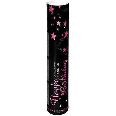 Confetti Cannon Starlight Birthday Pink 40 cm