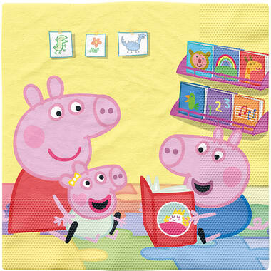 16 Lunch Napkins Peppa Pig 33 cm x 33 cm