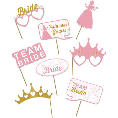 Photo Booth Set - Disney Princess Hen Party - 8 pieces