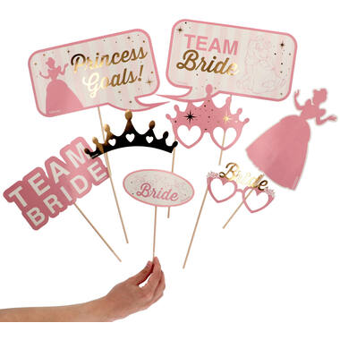 Photo Booth Set - Disney Princess Hen Party - 8 pieces