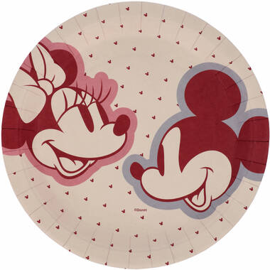 Plates - Mickey&Minnie - Gender Reveal - 23 cm - 8 pieces