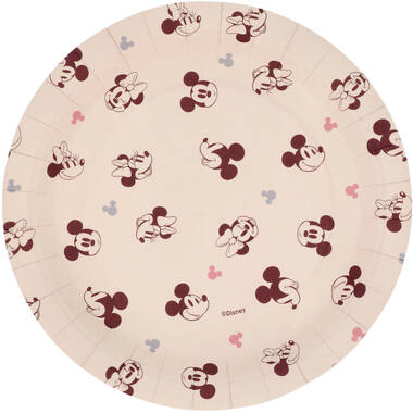 Plates - Mickey&Minnie - Gender Reveal - 18 cm - 8 pieces