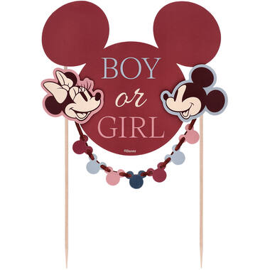 Cake Topper - Mickey&Minnie - Gender Reveal - 19 x 25 cm