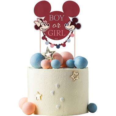Cake Topper - Mickey&Minnie - Gender Reveal - 19 x 25 cm