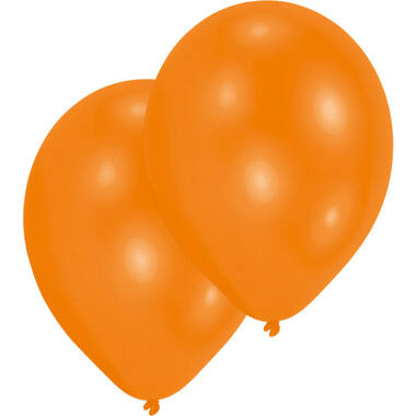 10 Latex Balloons Standard Orange 27.5 cm / 11"