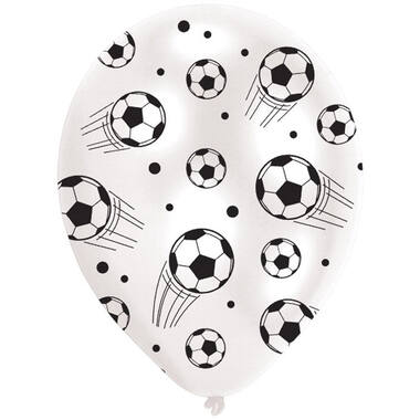 Latex Balloons - Soccer Ball - 28 cm - 6 pieces