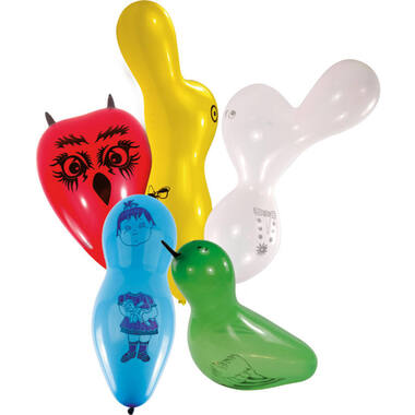 10 Latex Balloons Shapes assorted