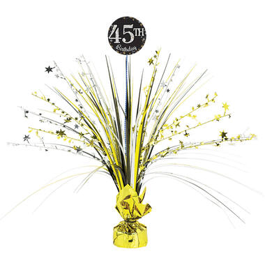 Spray Centrepiece Sparkling Gold Celebrations with Add Any Age Stickers