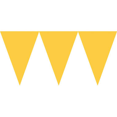 Pennant Banner Sunshine Yellow Paper 457 x 17.7 cm