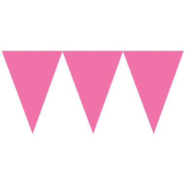Pennant Banner Bright Pink Paper 457 x 17.7 cm