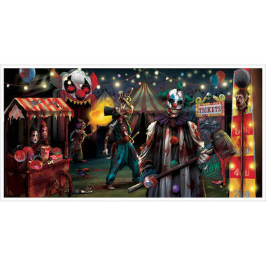 Banner Creepy Carnevil Plastic 165,1 x 85 cm