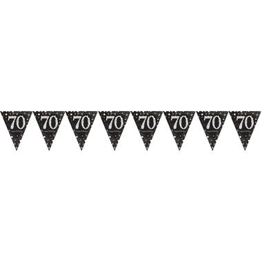 Pennant Banner 70 Sparkling Celebration Gold Foil 396.2 x 21.5 cm