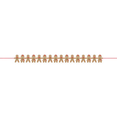 Garland Gingerbread Felt 1.57m
