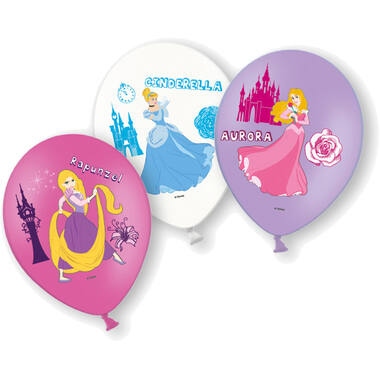 6 Latex Balloons Disney Princess 27.5 cm / 11"