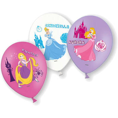 6 Latex Balloons Disney Princess 27.5 cm / 11"