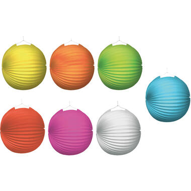 Lantern Transparent Paper Assorted 25 cm