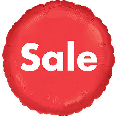 Foil Balloon - "Sale" P.O.P. - Red - 45 cm