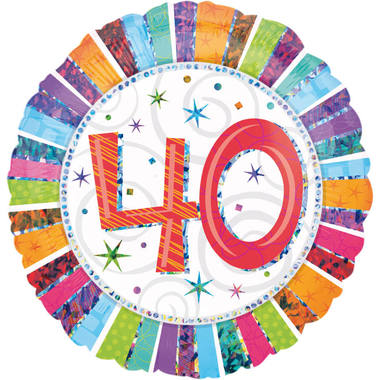 40th Birthday Letter Balloon - 46 cm