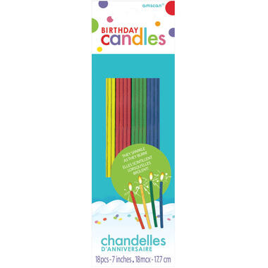 18 Candles Birthday Assorted Height 17.7 cm